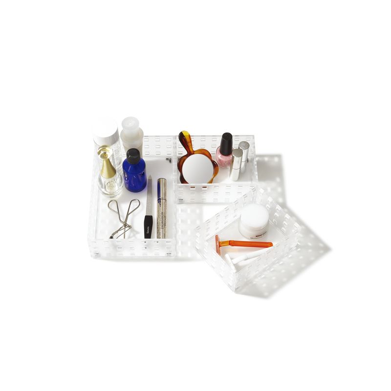 LIKE-IT - Set 3 Contenedores Bricks Apilables Multiuso Transparentes Like it®