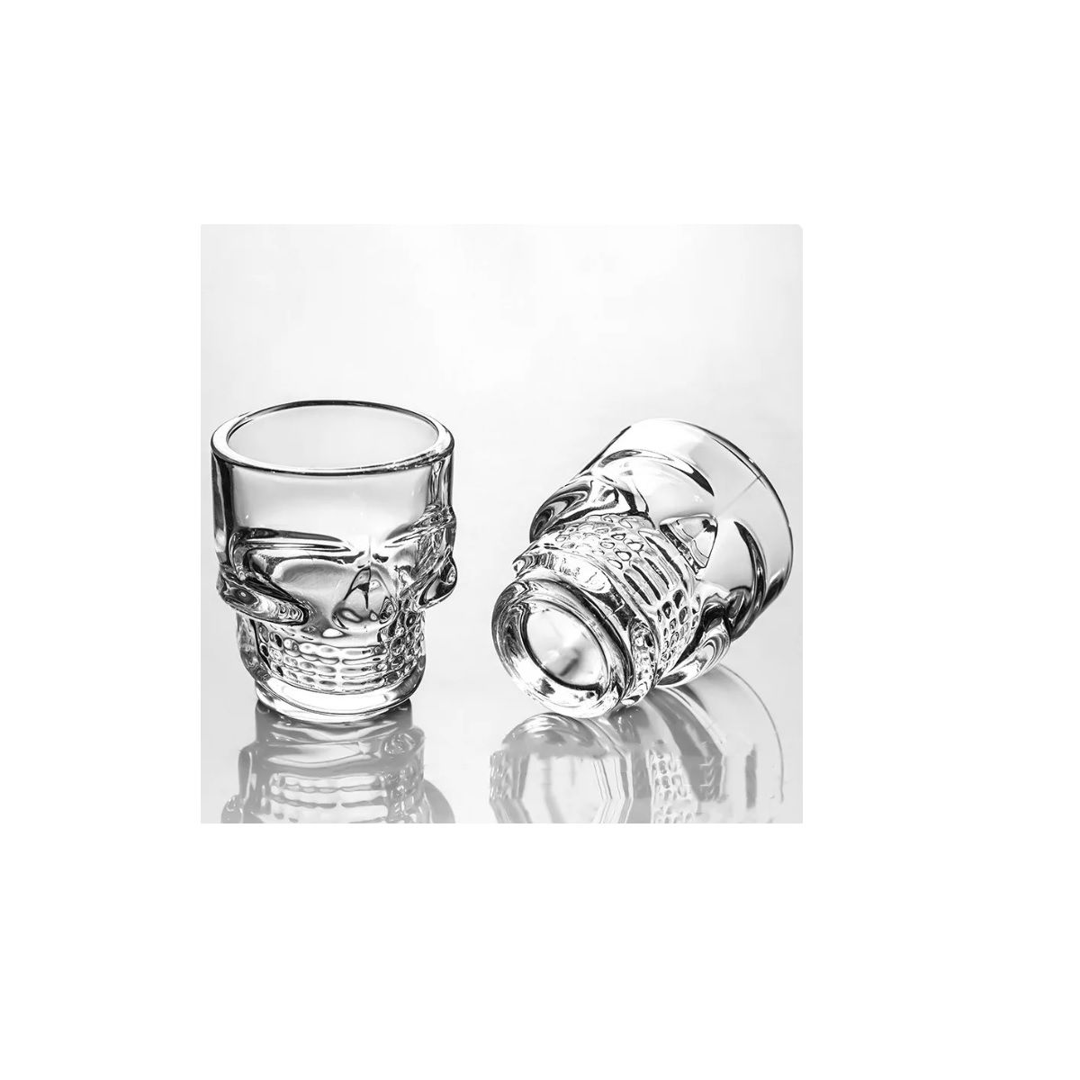 GENERICO - Vasos De Tequila Calavera Estilo Nordico 75cc