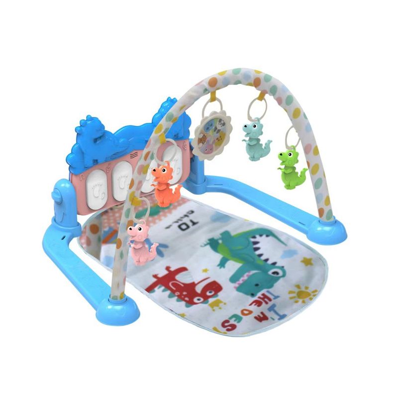 BABYLUNA - Alfombra Gimnasio Musical con Piano para Bebe Dino Azul