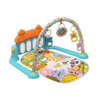 Alfombra Gimnasio Musical con Piano, Paraíso Animales Azul