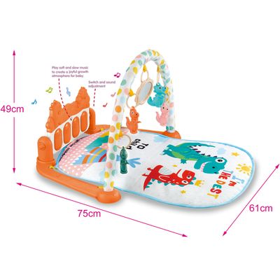 Imagen 2 del producto Alfombra Gimnasio Musical con Piano, Paraíso Animales Azul