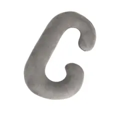 BABYLUNA - Cojín Almohada Maternal con Funda Extra Suave Gris.