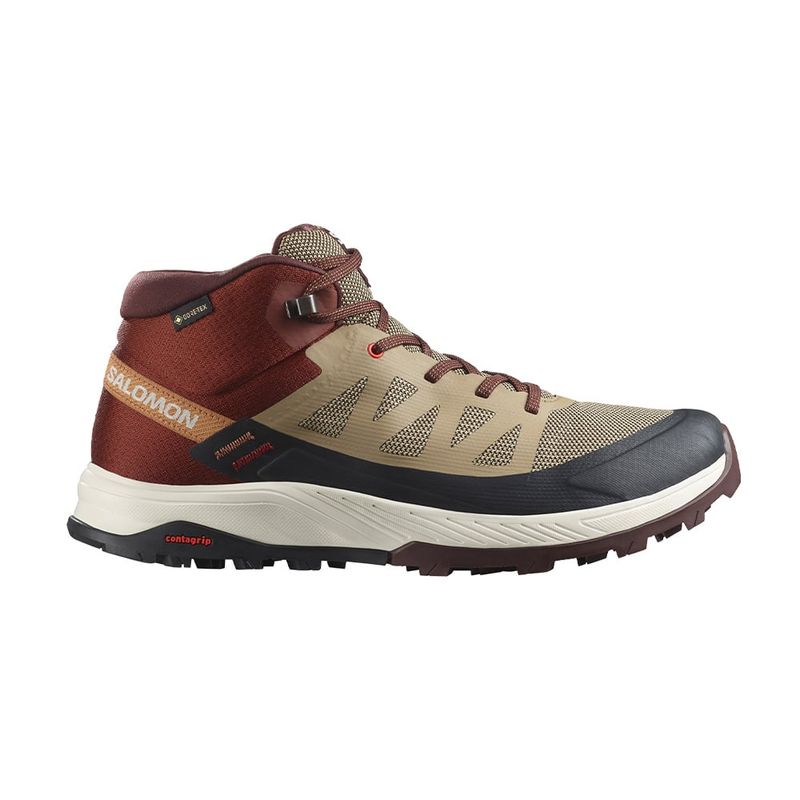 SALOMON - Zapatilla Hombre Outrise Mid Gtx Burdeo Salomon