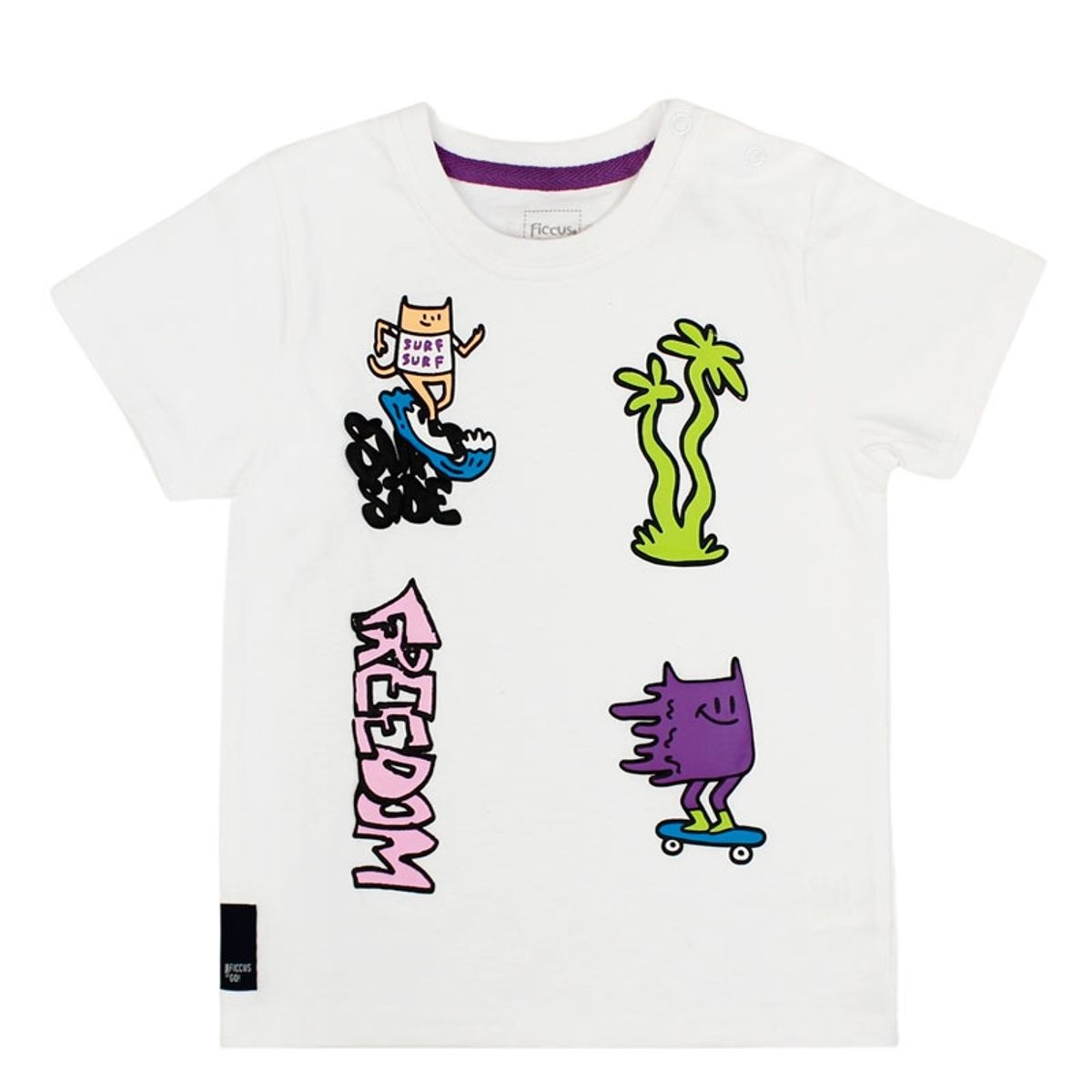 FICCUS - Polera Bebé Niño Go Blanco