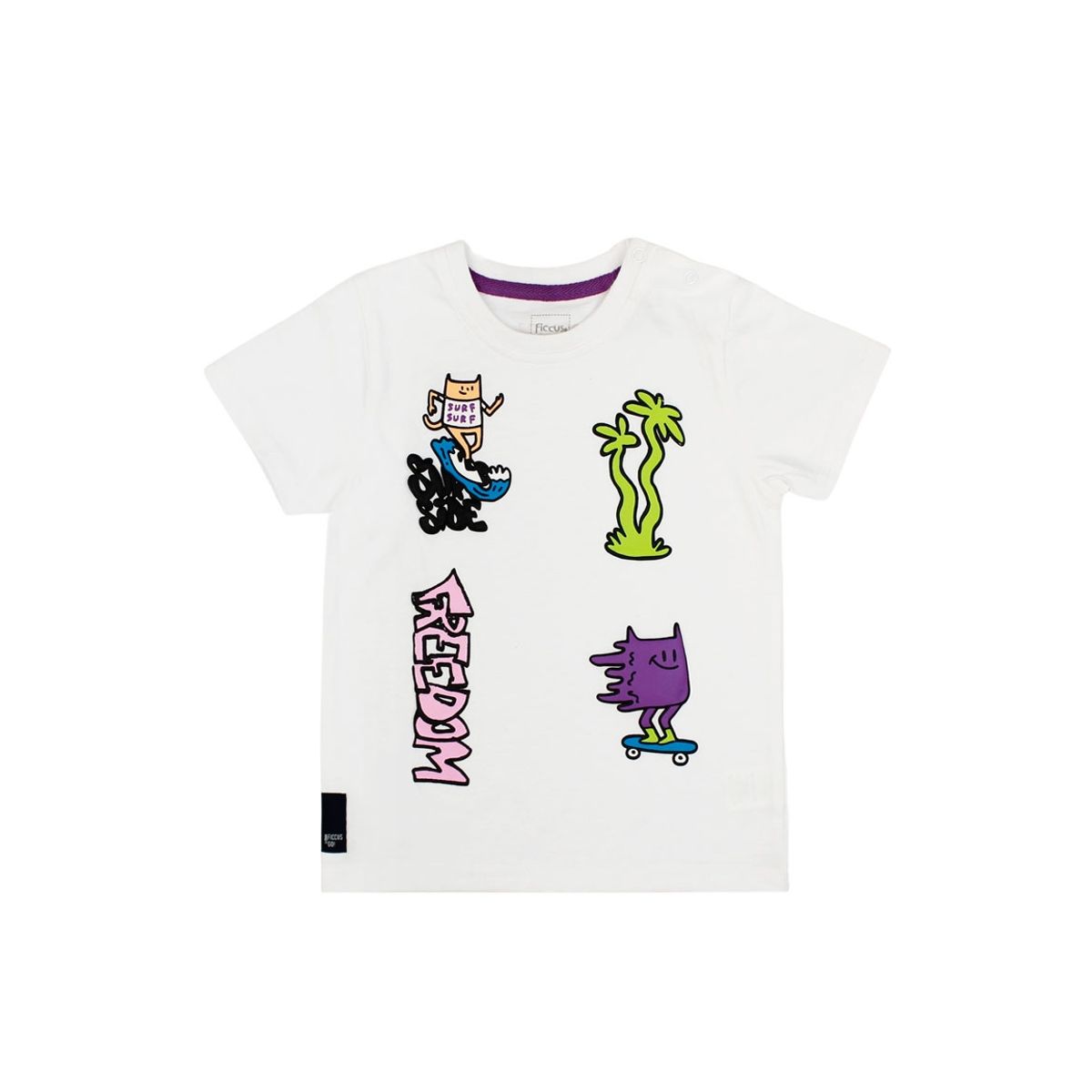 FICCUS - Polera Bebé Niño Go Blanco