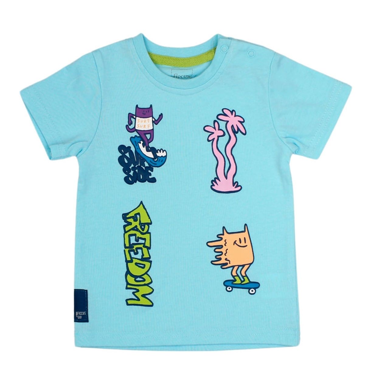 FICCUS - Polera Bebé Niño Go Celeste