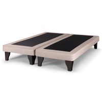 Base De Cama Europea Súper King Beige Felpa