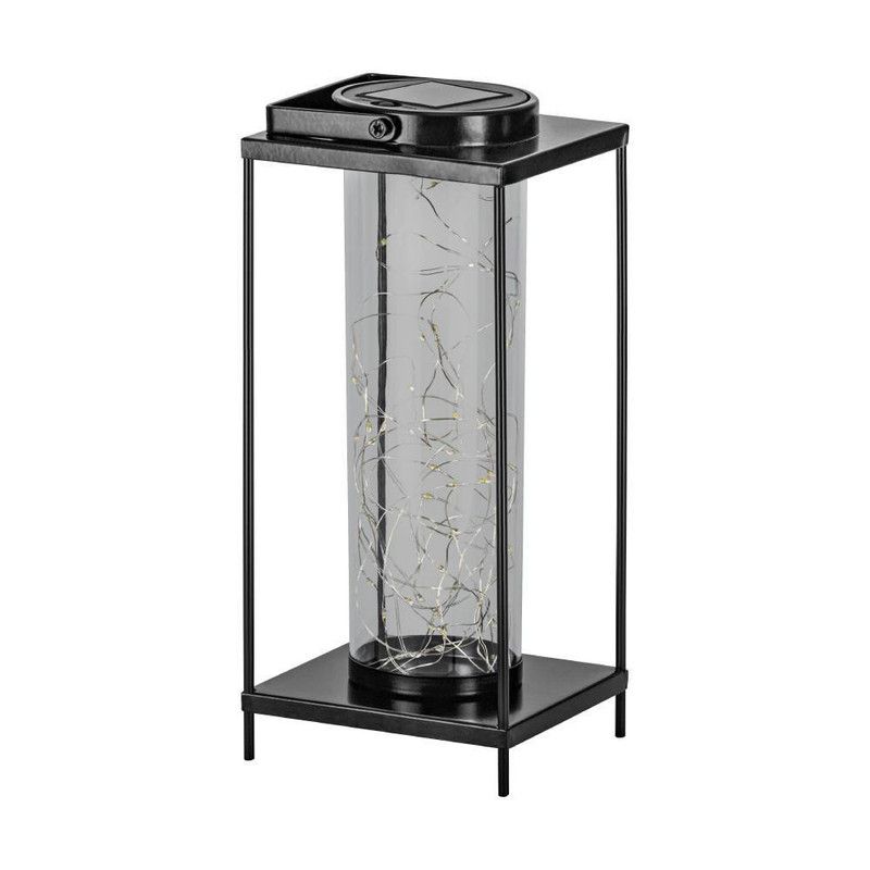EGLO - Lámpara Solar Led Z_solar Acero, Negro 48939