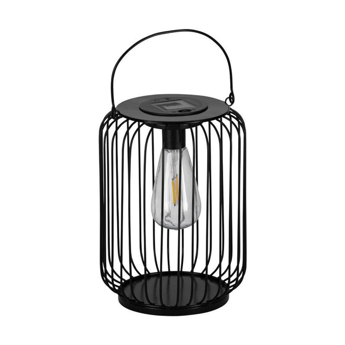 EGLO - Lámpara Solar Led Z_solar Acero, Negro 48948