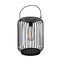 EGLO - Lámpara Solar Led Z_solar Acero, Negro 48948
