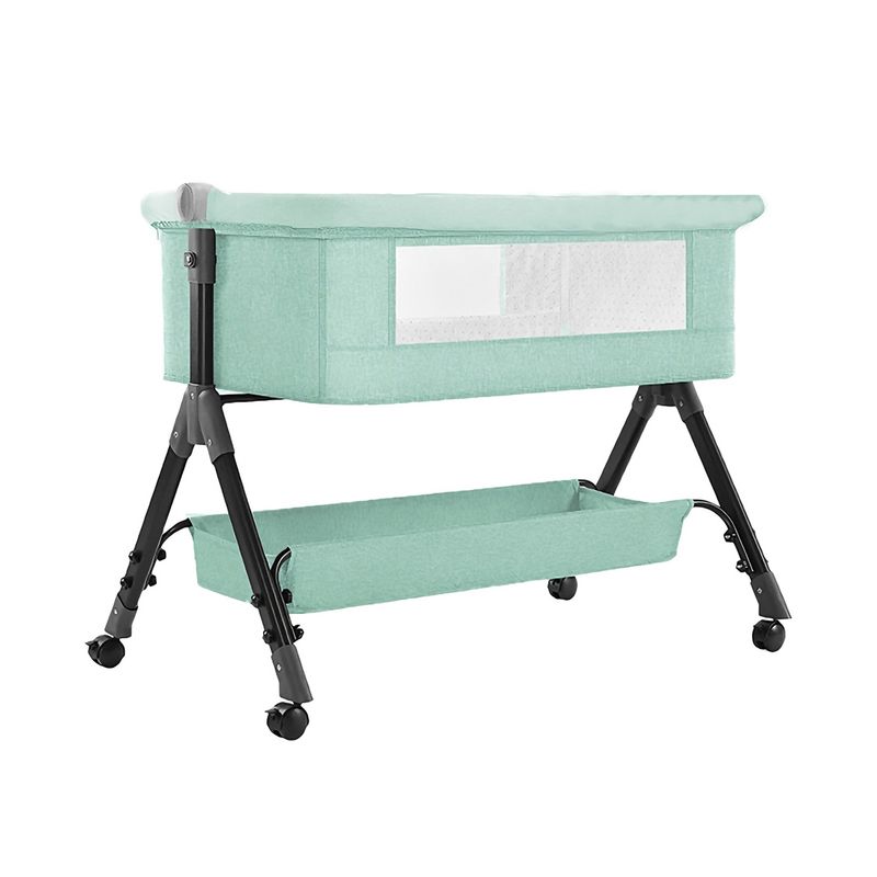 BABYLUNA - Cuna para Bebé Con Colchón 4 Modos Incluye Bolso Verde