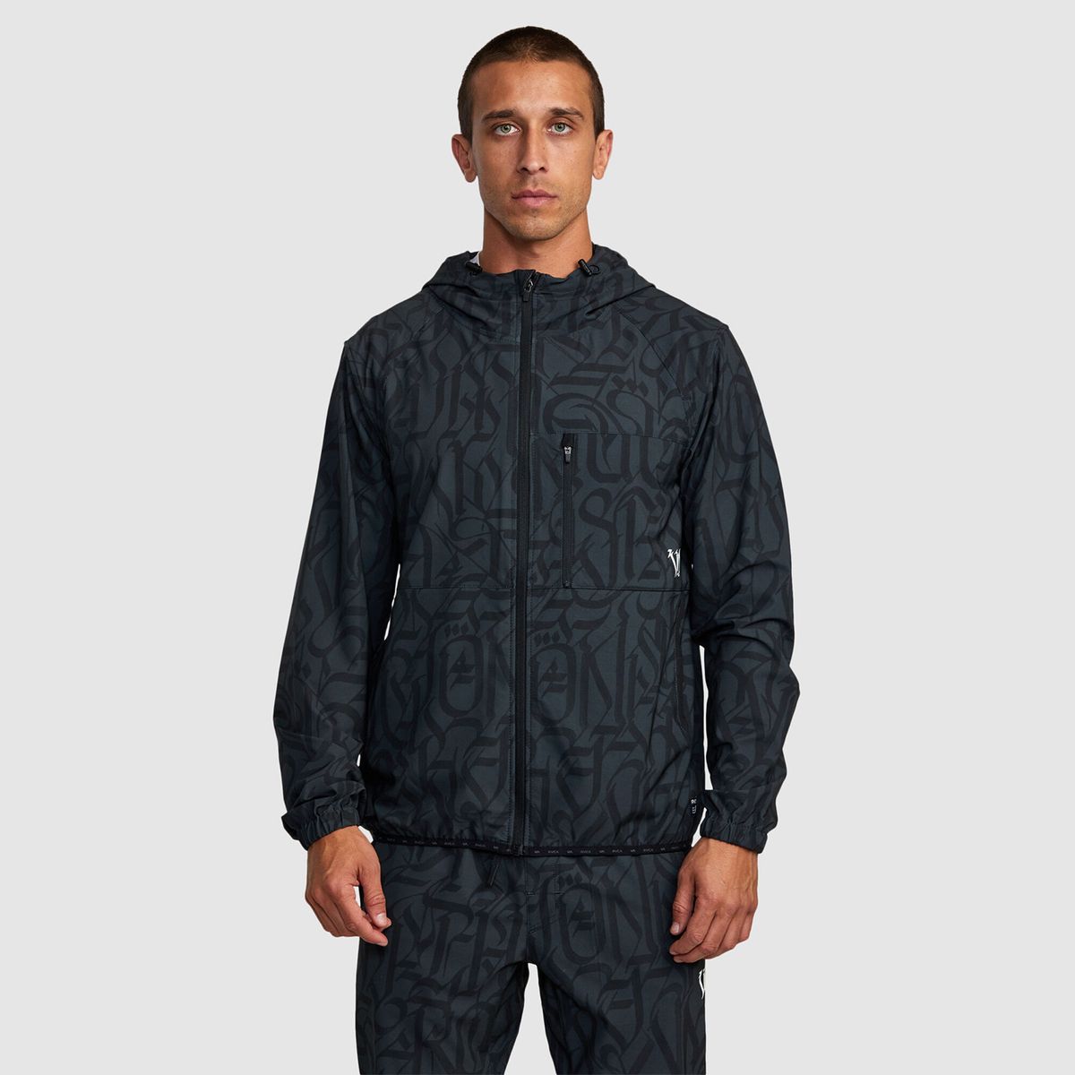 RVCA - Chaqueta Thug Rose M Jckt Negro Hombre RVCA