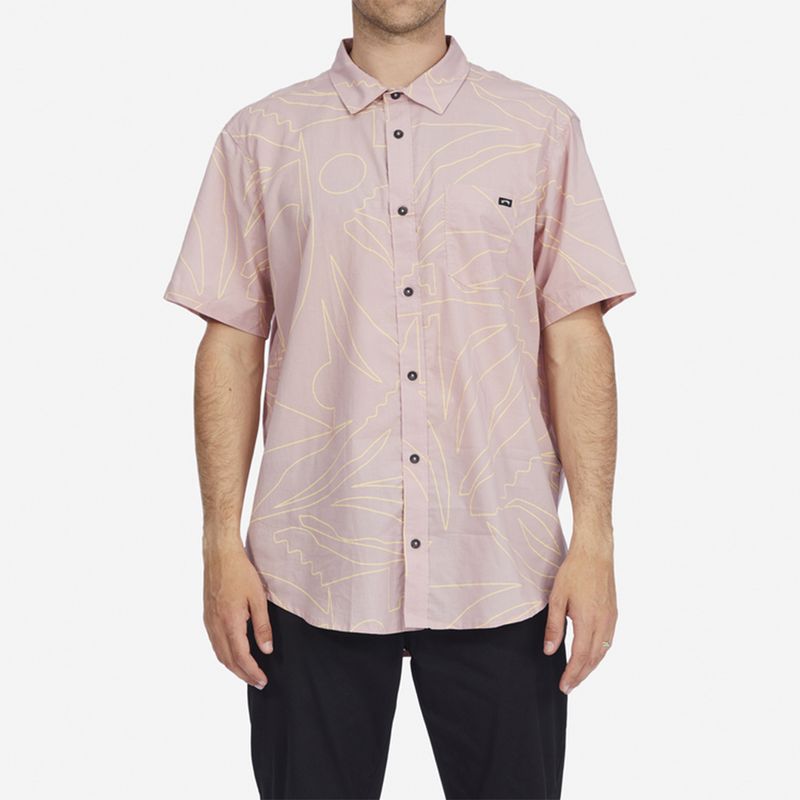 BILLABONG - Camisa M/C Sundays Floral M Wvt Rosado Hombre BILLABONG