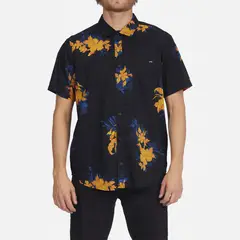 BILLABONG - Camisa M/C Sundays Floral M Wvt Negro Hombre