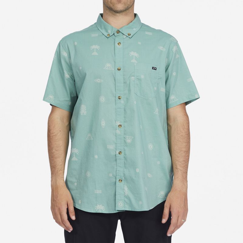 BILLABONG - Camisa M/C Sundays Mini Ss Wv Turquesa Hombre BILLABONG