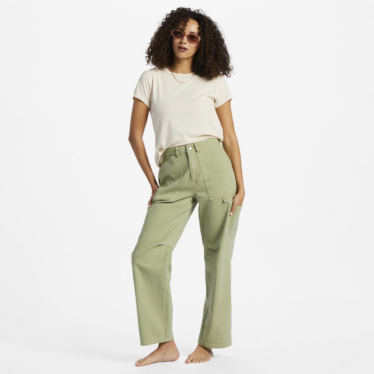 BILLABONG - Jeans Leia Pant Verde Mujer BILLABONG