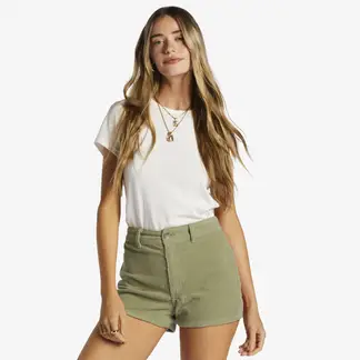 BILLABONG - Short Free Fall Dnst Verde Mujer