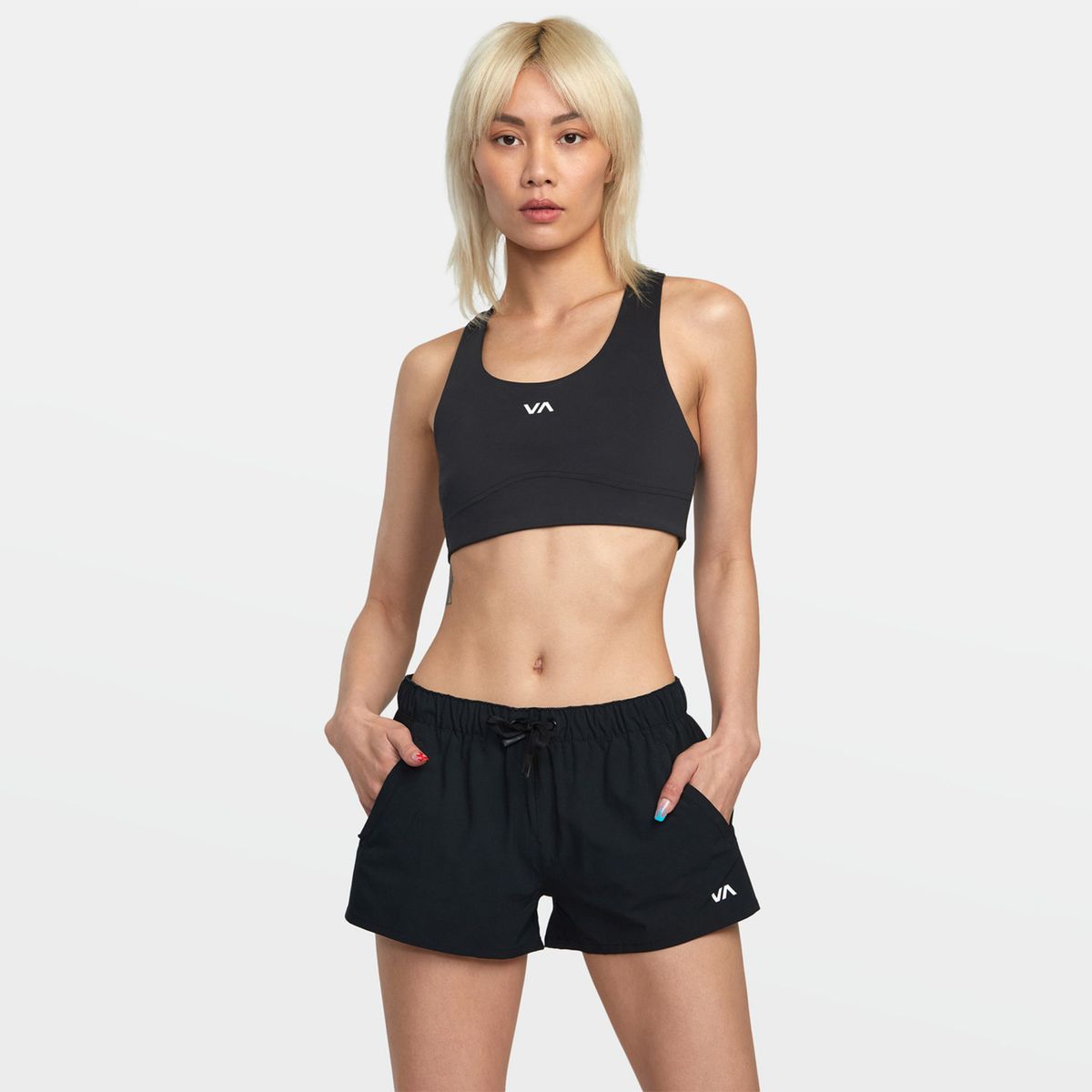 RVCA - Short Ess Low Rise Ndst Negro Mujer RVCA
