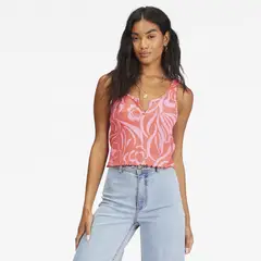 BILLABONG - Polera Polo Notch J Kttp Rosado Mujer