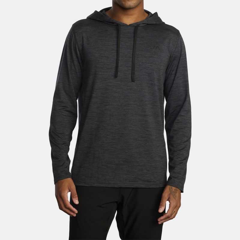 RVCA - Polerón con Gorro con Gorro con Gorro Cablehood M Kttp Gris Hombre RVCA