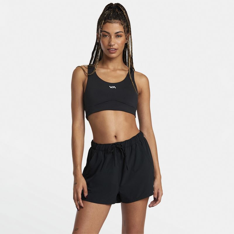 RVCA - Short Midyoggerxndst Negro Mujer RVCA