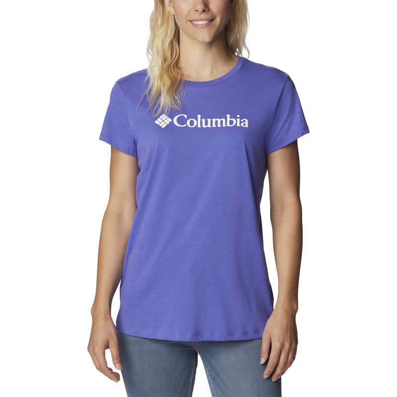 COLUMBIA - Polera M/C Trek Ss Graphic Tee Morado Mujer COLUMBIA