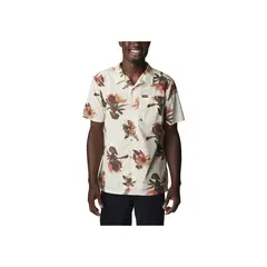 COLUMBIA - Camisa M/C Pine Canyon Short S Crema Hombre