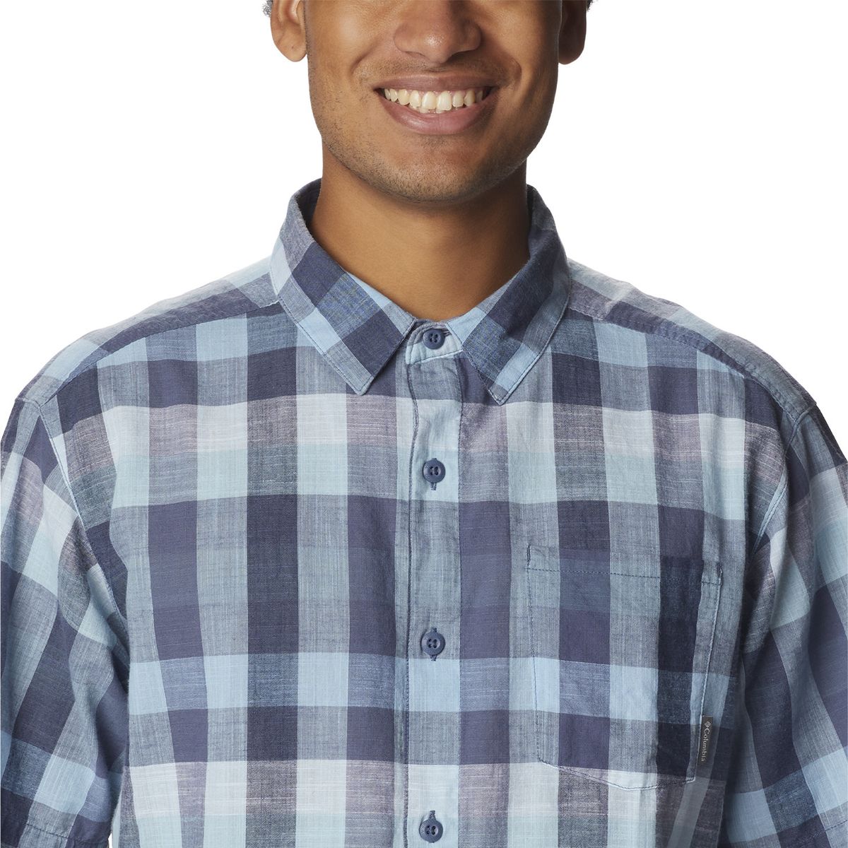 COLUMBIA - Polo Under Exposure Yd Ss Celeste Hombre COLUMBIA