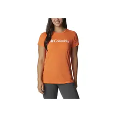 COLUMBIA - Polera M/C Trek Ss Graphic Tee Naranja Mujer