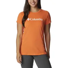 COLUMBIA - Polera M/C Trek Ss Graphic Tee Naranja Mujer