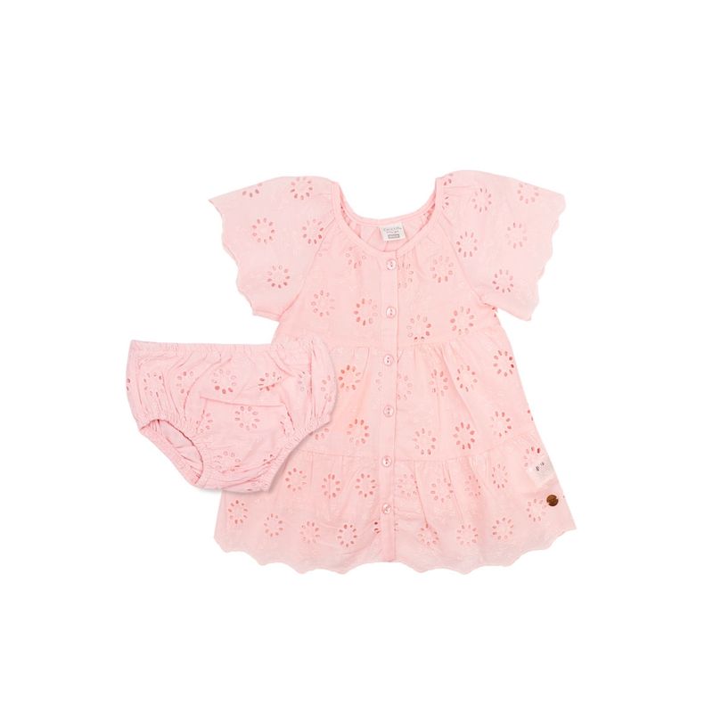 FICCUS - Vestido Bebé Niña Earth Naranjo Pálido