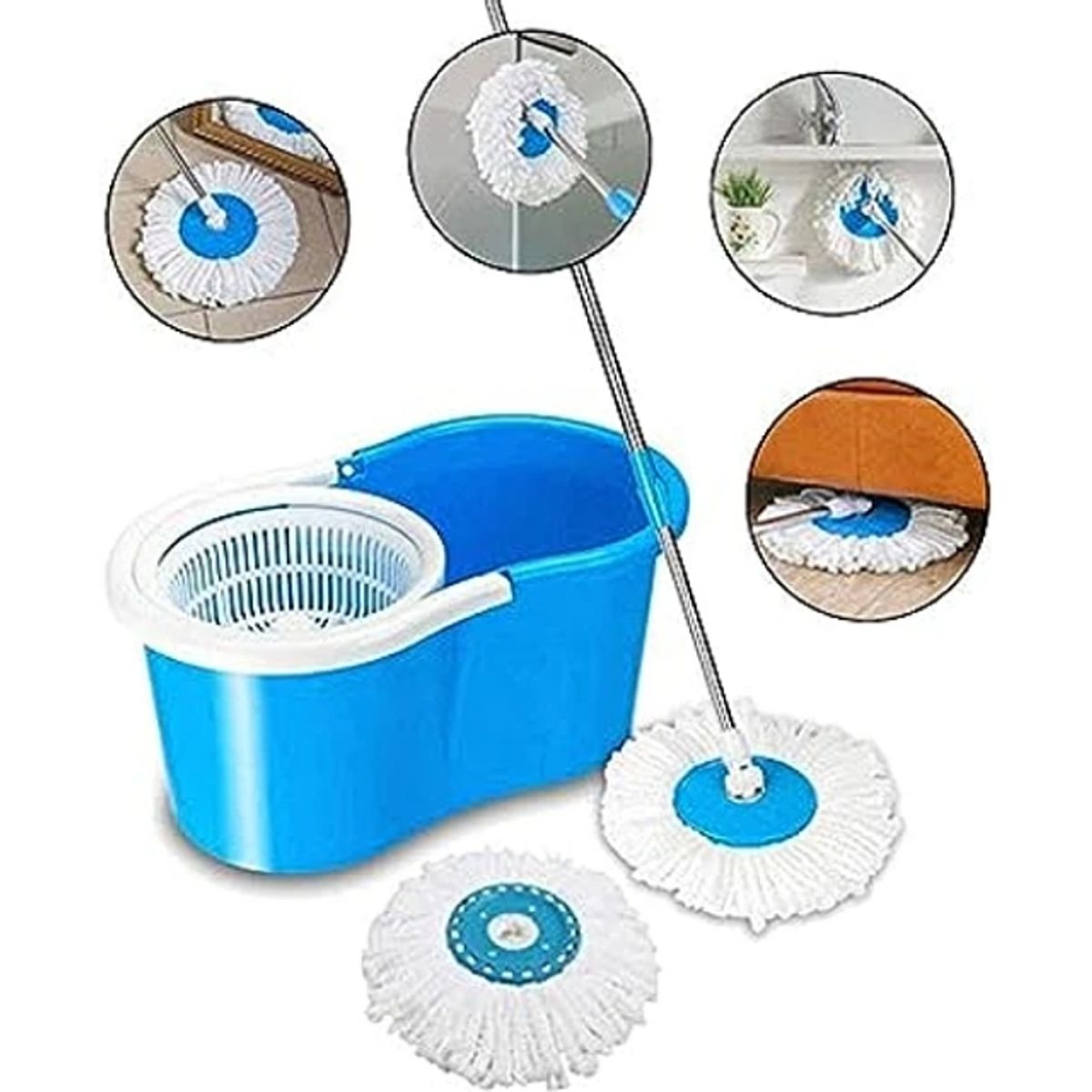 GENERICO - MOPA GIRATORIA 360 GRADOS CON BALDE