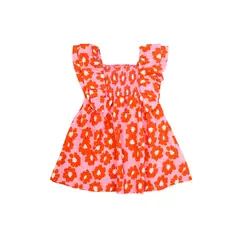 FICCUS - Vestido Bebé Niña Oasis Rosa