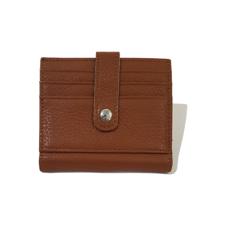 Billetera  Portatarjetas  Elegancia Cafe Claro TALLA UNICA