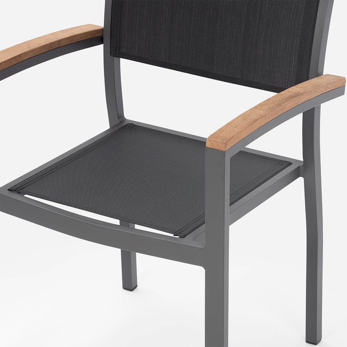 ROSEN - Set 2 Sillas de Terraza Rosen Ohope Grafito