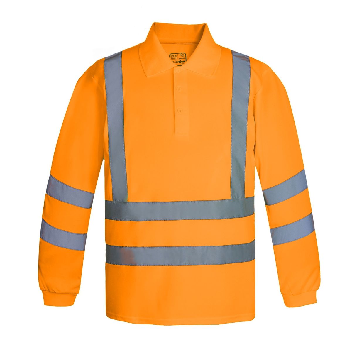 T-WORLD - Polera Polo Dry Fit Manga Larga Con Cinta Reflectiva