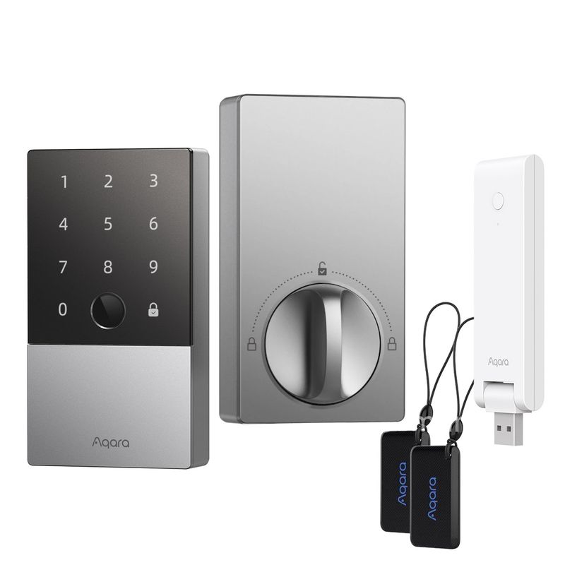 AQARA - Aqara Kit Cerradura Inteligente U100 + Hub E1 Y 2 Nfc