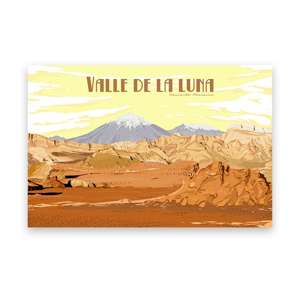 LENGA - Ilustración Valle de la Luna - Amanecer