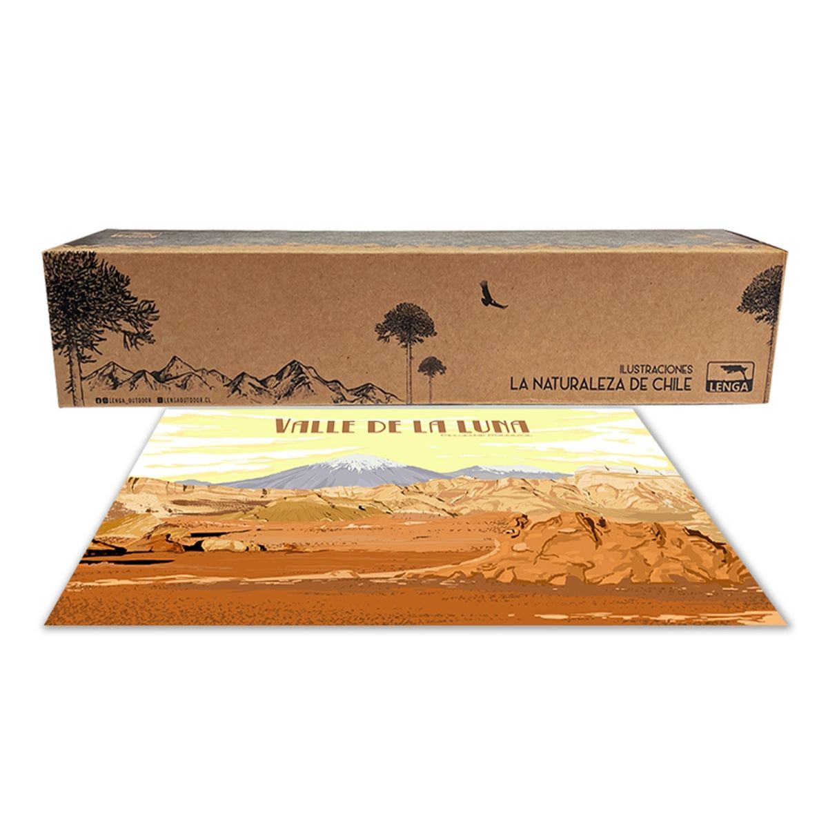 LENGA - Ilustración Valle de la Luna - Amanecer