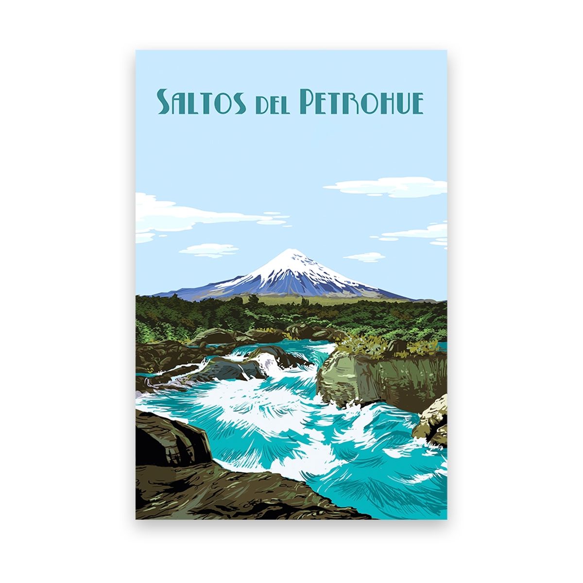 LENGA - Ilustración Saltos del Petrohué