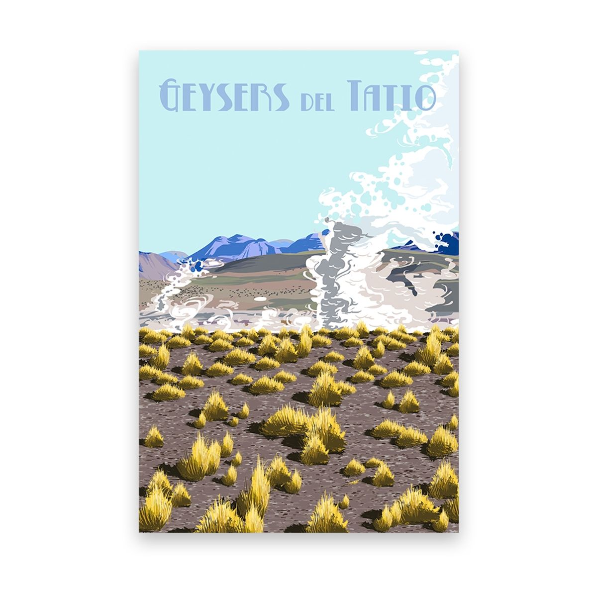 LENGA - Ilustración Geysers del Tatio