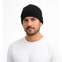 INDUSBORD - Gorro Clásico Lana Acrílica Con Doblez