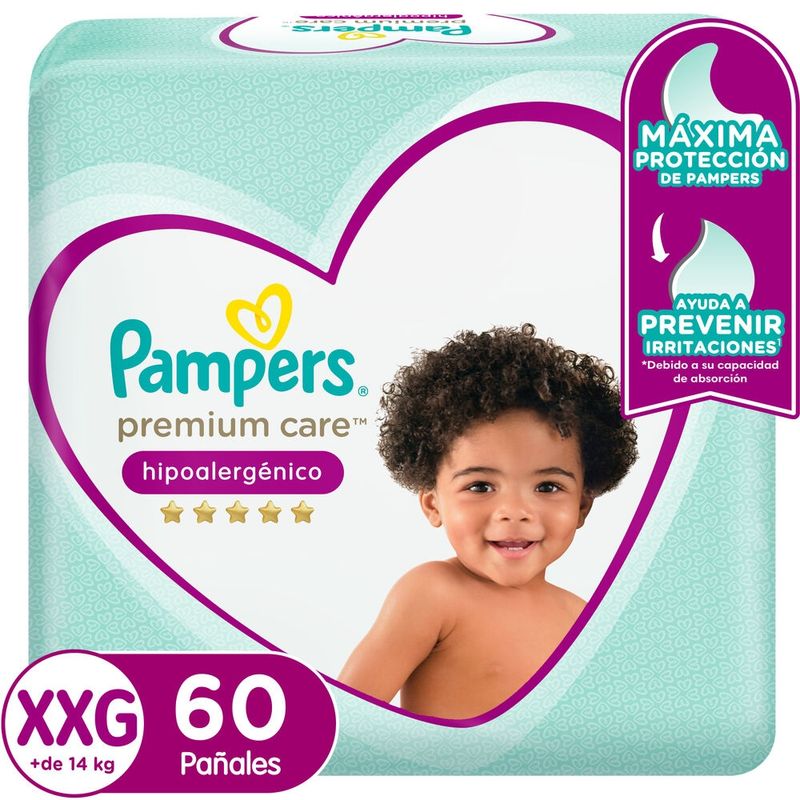 PAMPERS - Pañales Pampers Premium Care Talla XXG 60 Unidades