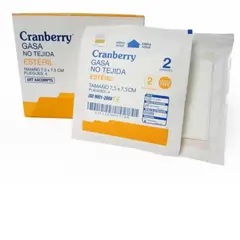 CRANBERRY - GASA NO TEJIDA 7.5 CMS X 7.5 CMS.