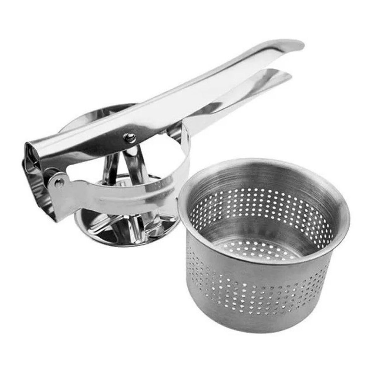 GENERICO - Exprimidor De Patatas De Acero Inoxidable 3 En 1