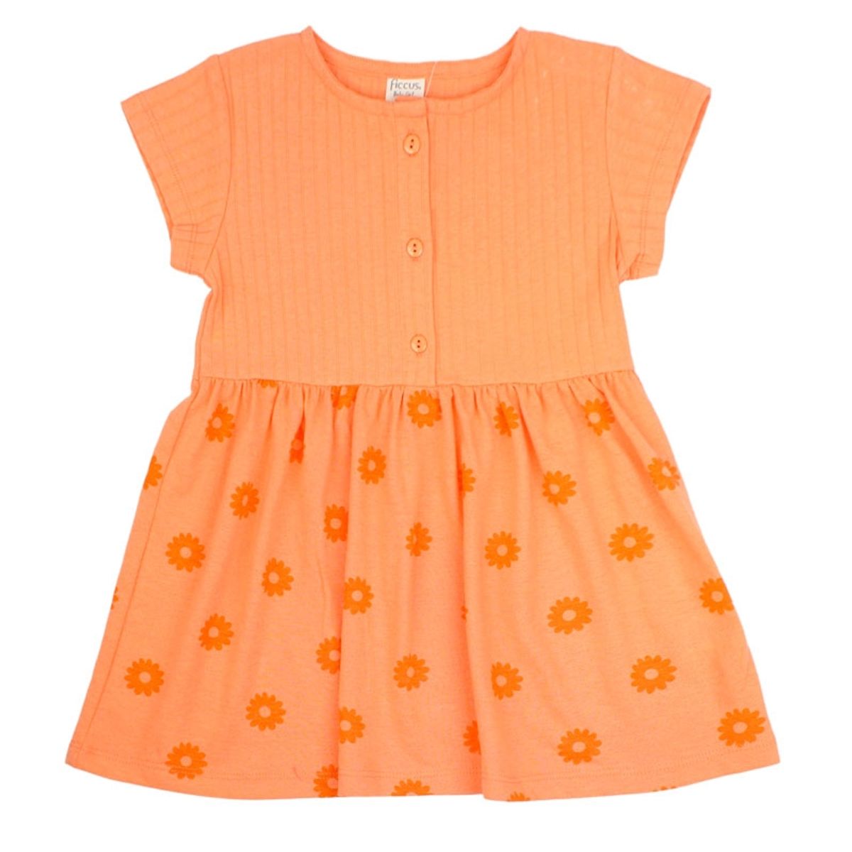 FICCUS - Vestido Bebé Niña Oasis Naranjo