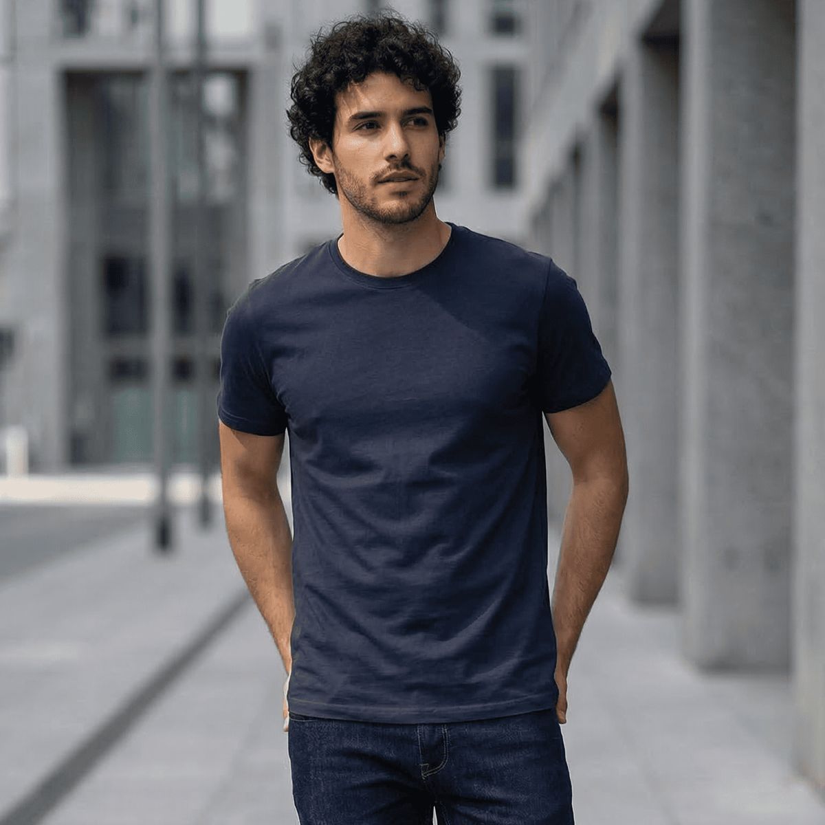 T-WORLD - Polera 100 % algodón manga corta básica 170 Grs. ideal para estampar