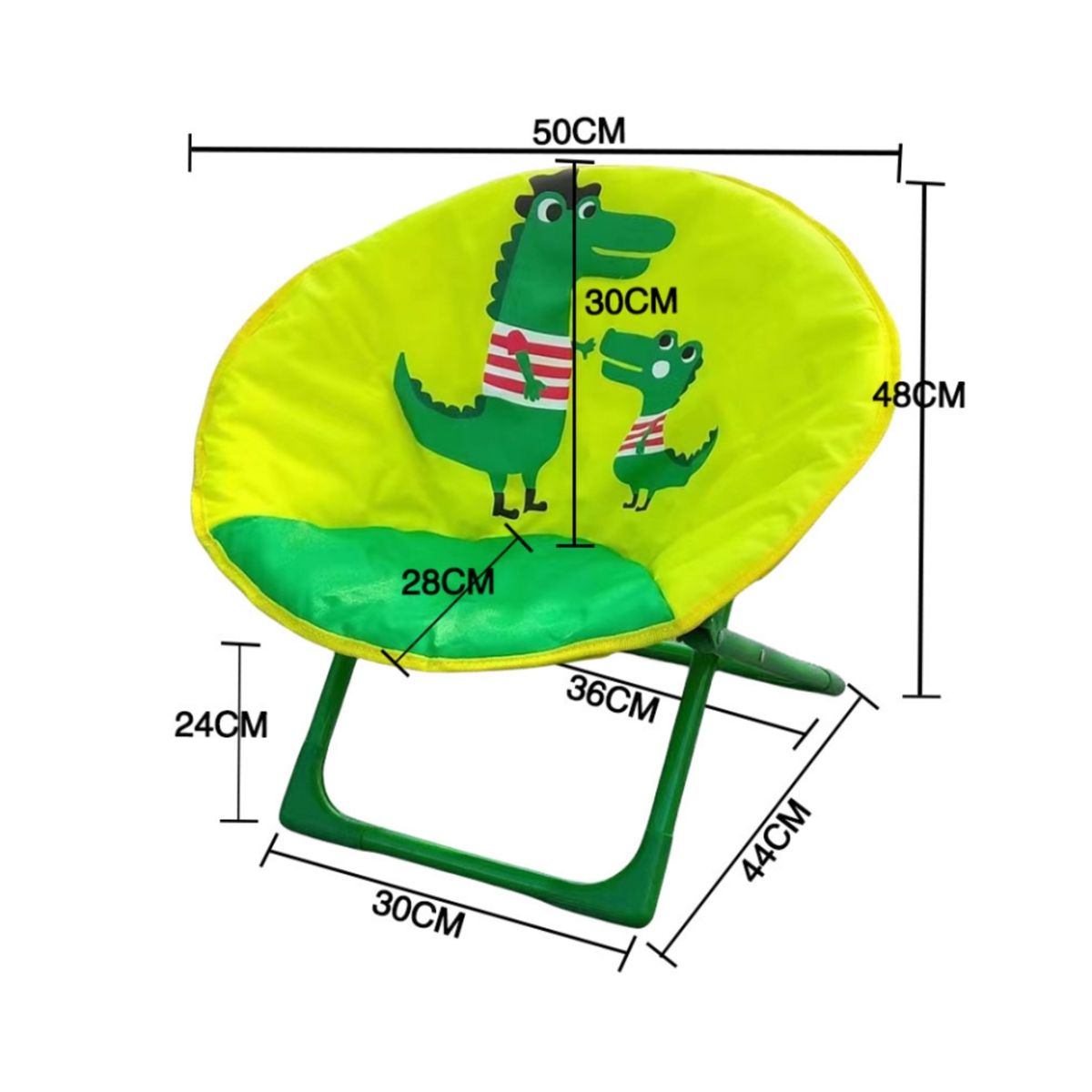 BABYLUNA - Silla Plegable Camping Animales Para Niños Cocodrilo