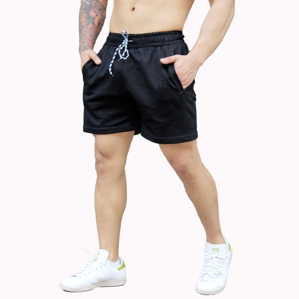ADEMAN - Short  Essential Blanck Algodon