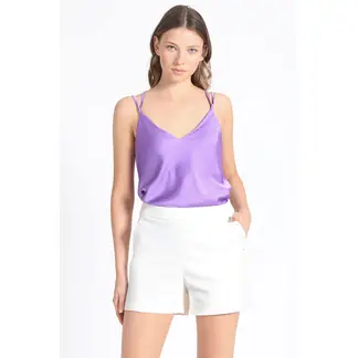 LIOLA - Short Gabardina Falla Crudo